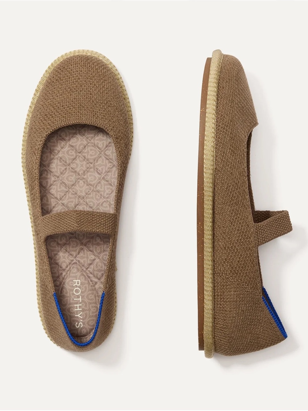 Rothy’s The Cruiser Mary Jane in ReVelvet™ Portobello size 8 New in box!